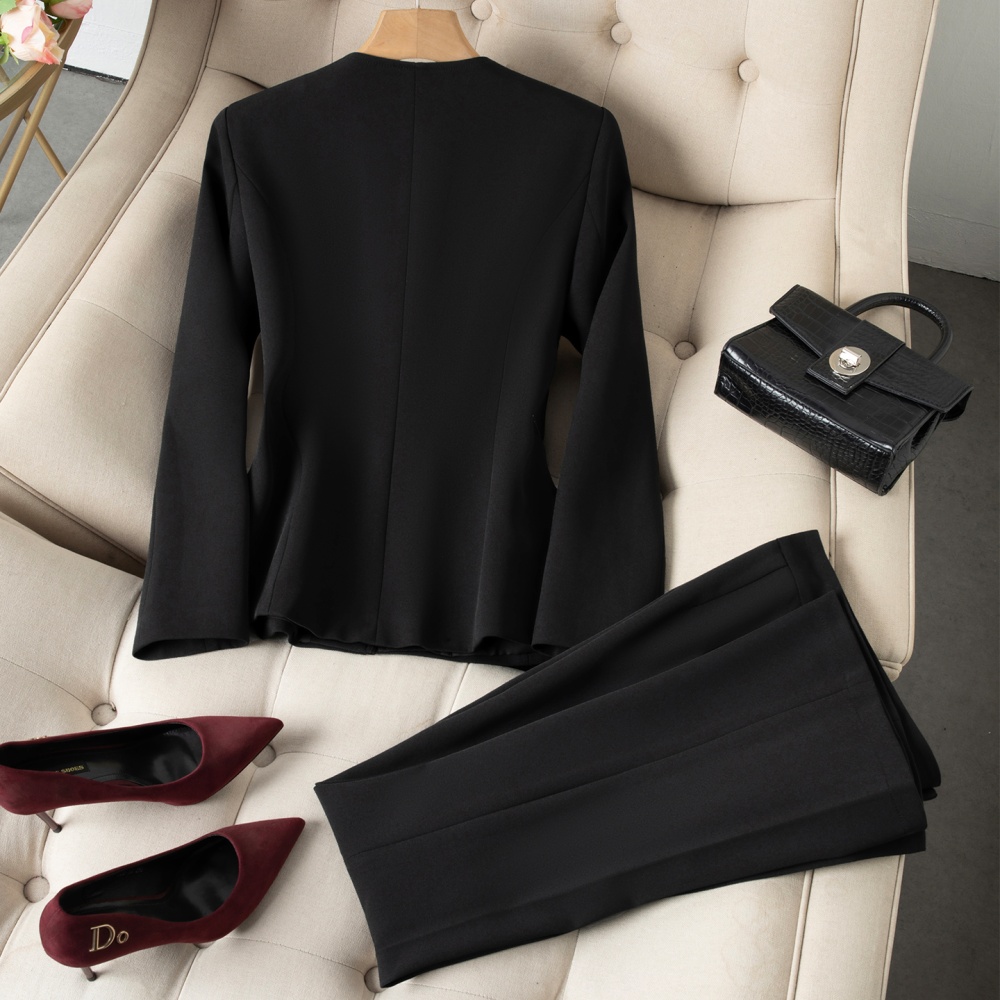 Profession thin business suit summer suit pants a set