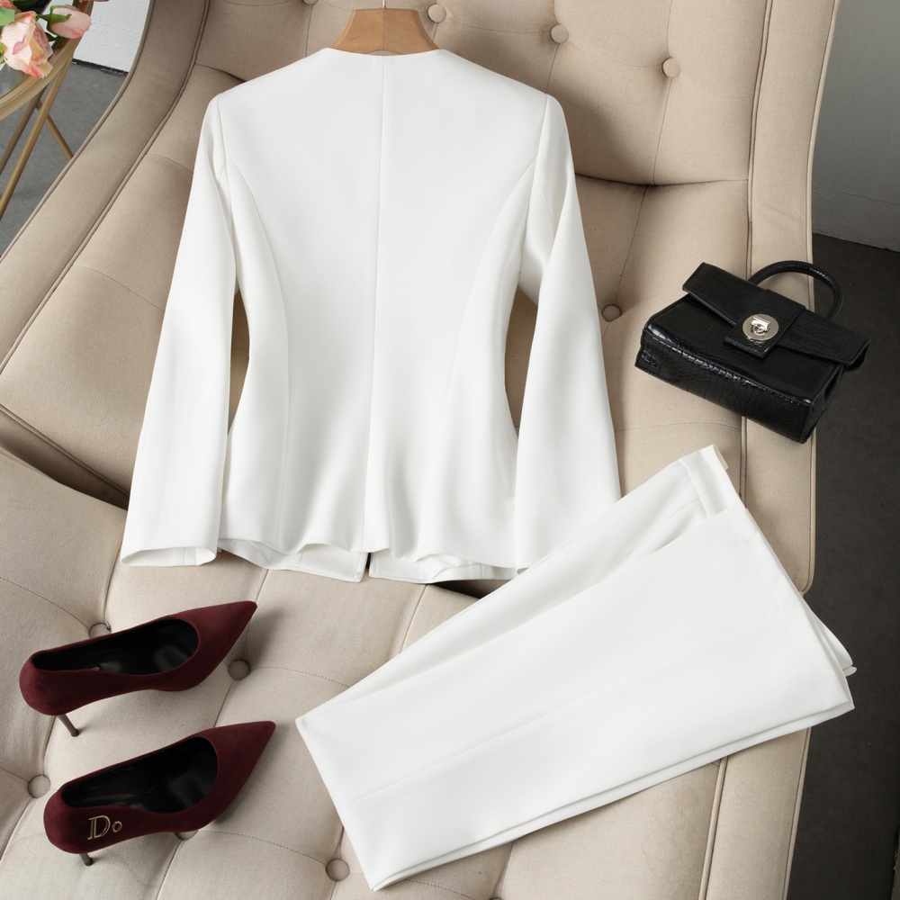 Profession thin business suit summer suit pants a set