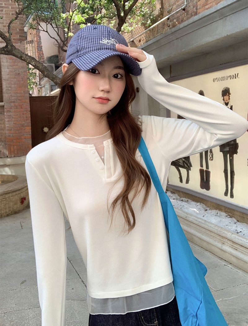 Long sleeve tops bottoming shirt for women