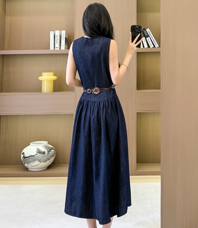 Loose A-line big skirt spring and autumn dress for women