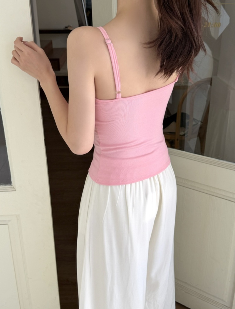 Stitching beauty back small sling sexy lace vest