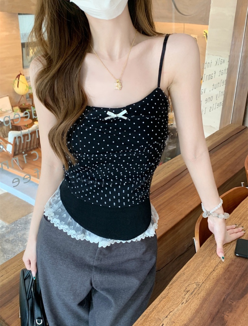 Chest pad summer vest all-match sling fixed belt for women