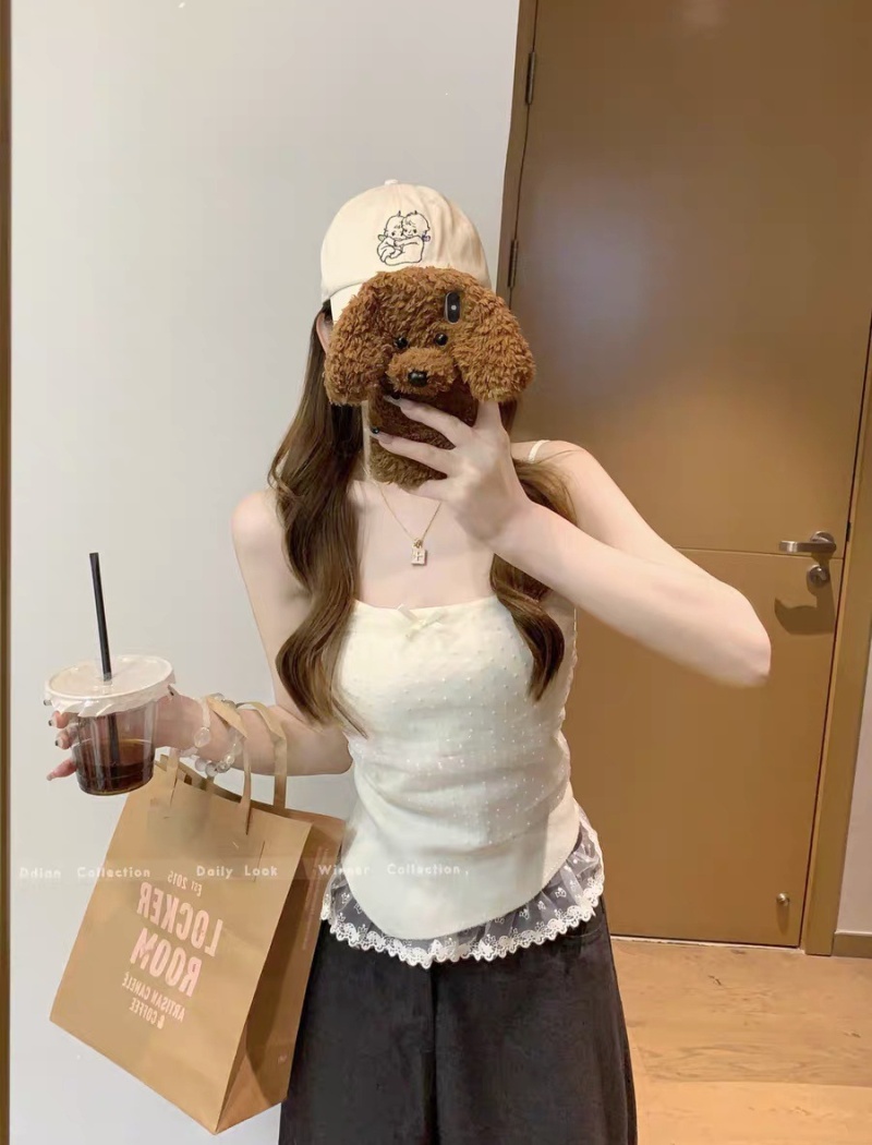 Chest pad summer vest all-match sling fixed belt for women