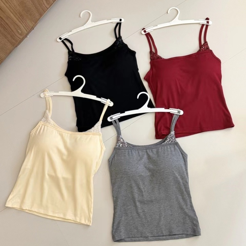 Chest pad summer fixed belt sling spicegirl vest for women