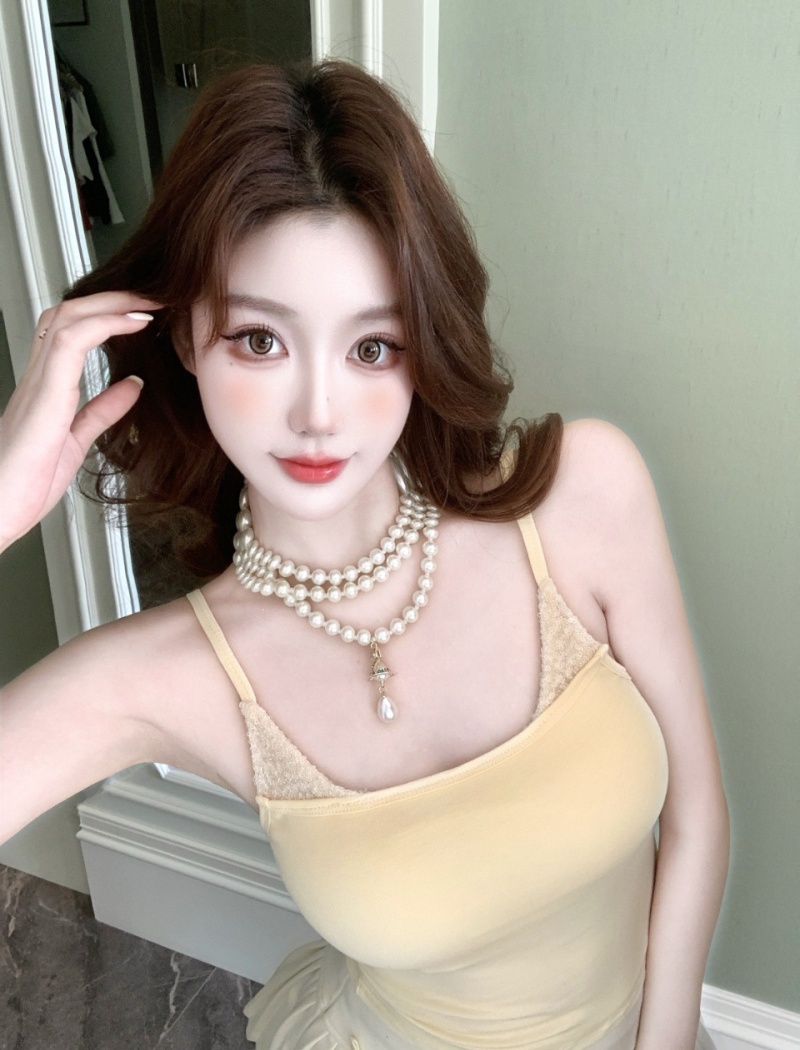 Chest pad summer fixed belt sling spicegirl vest for women