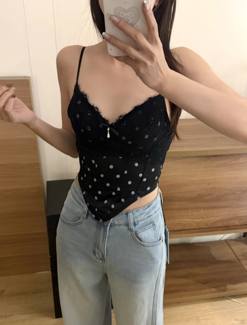 Chest pad sling vest summer slim fixed belt for women