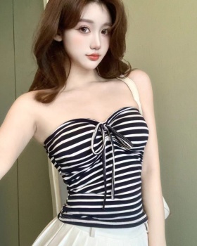 Summer slim wrapped chest frenum fixed vest for women