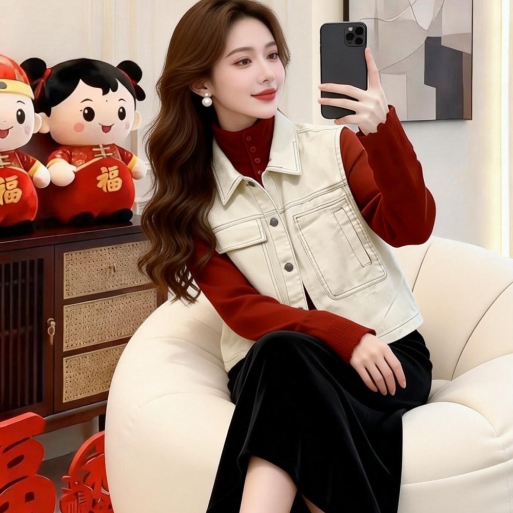 Casual loose work clothing all-match spring tops