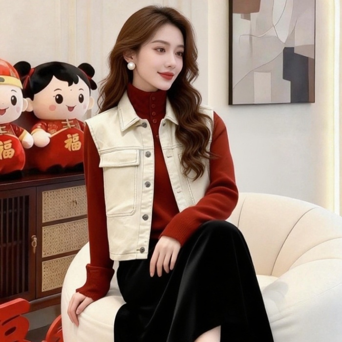 Casual loose work clothing all-match spring tops