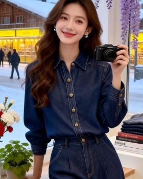 Fashion Korean style spring and autumn denim tops
