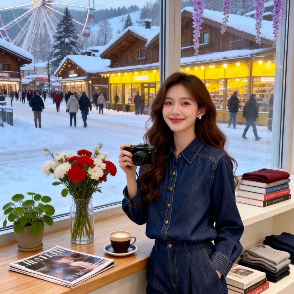 Fashion Korean style spring and autumn denim tops