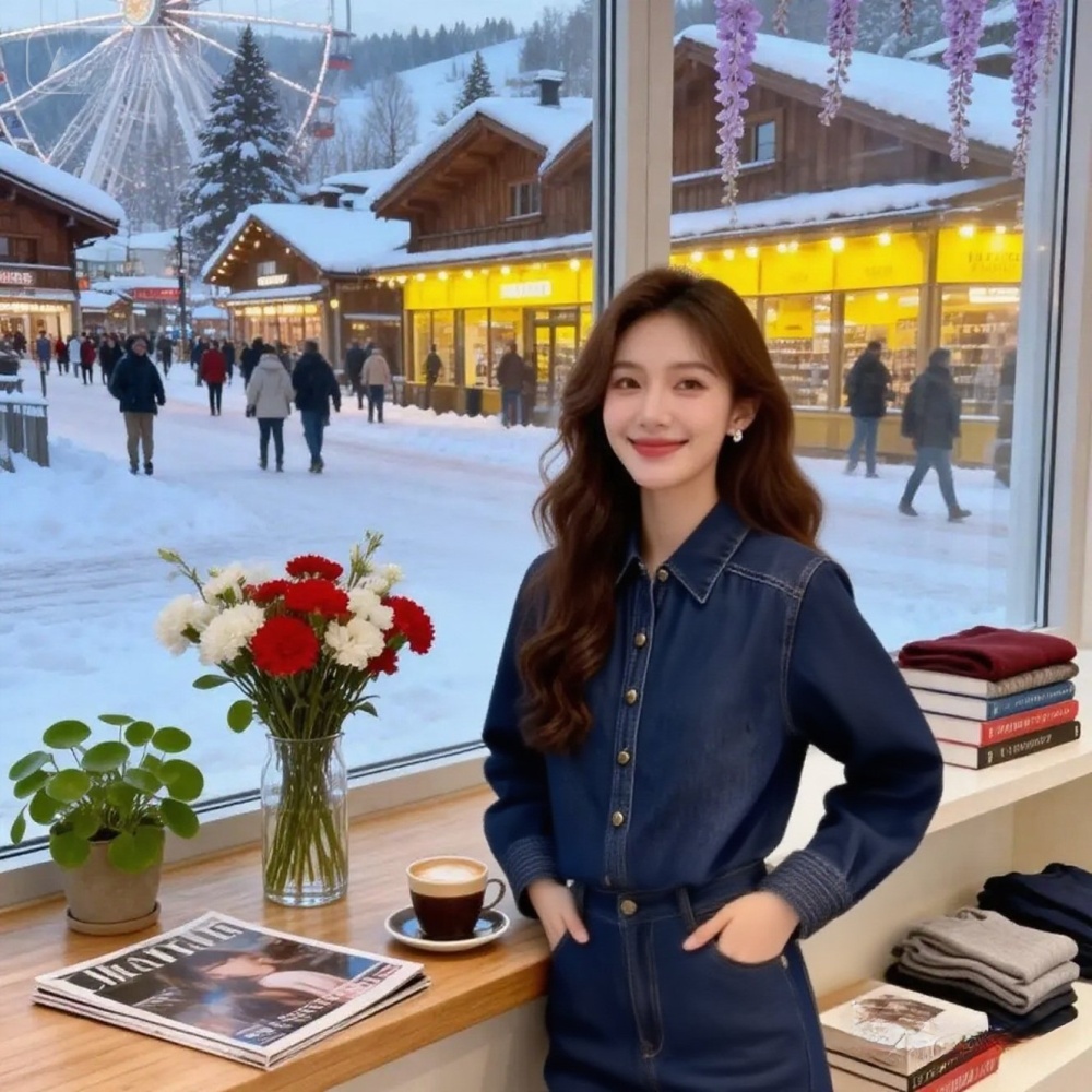 Fashion Korean style spring and autumn denim tops