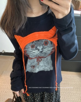 Long sleeve tops spring and autumn T-shirt