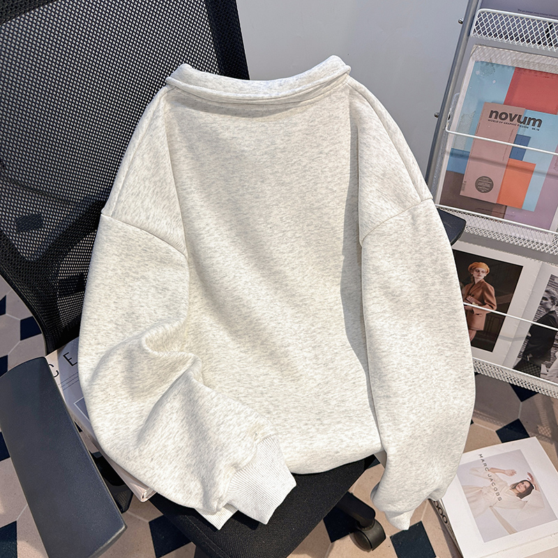 Cartoon loose tops lace hoodie for women