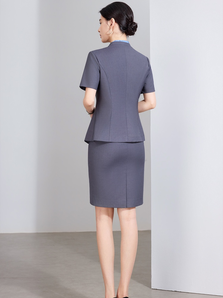 Thin summer coat profession skirt a set for women