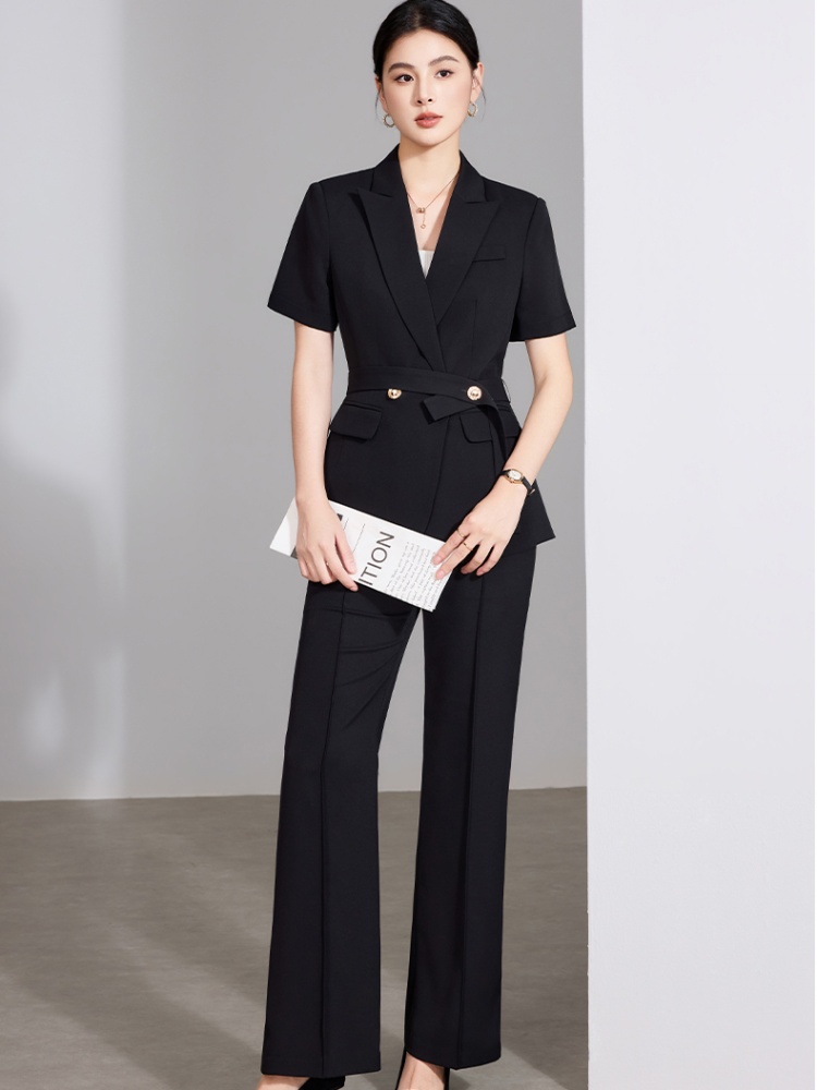 Thin summer business suit profession coat a set