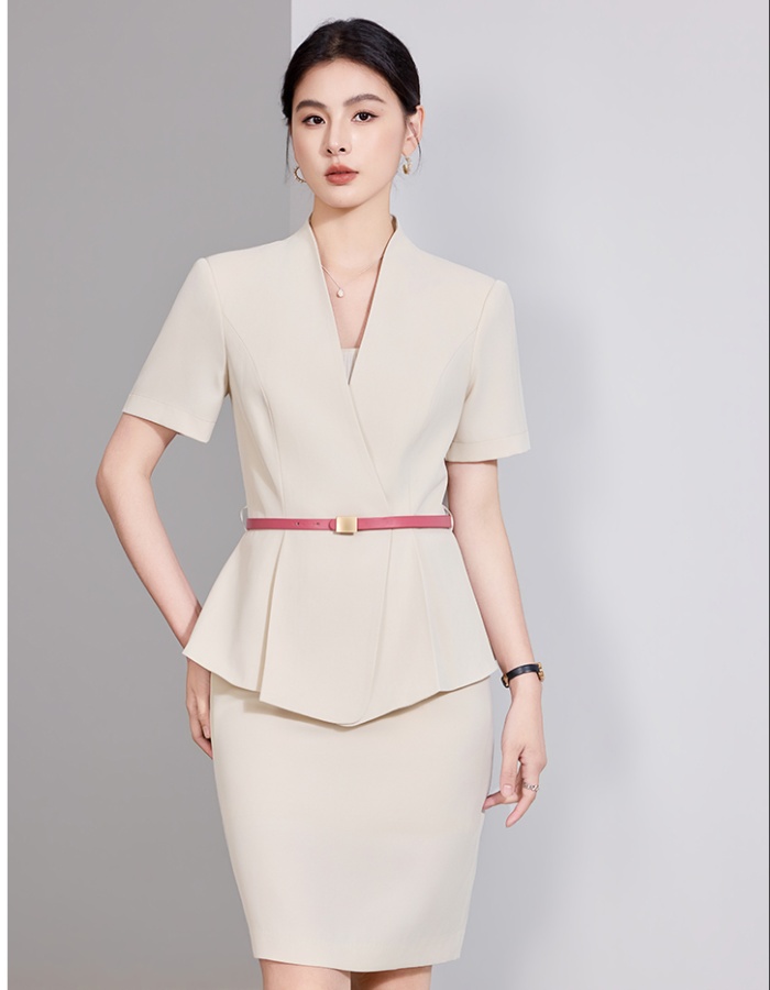 Profession summer business suit thin coat a set for women