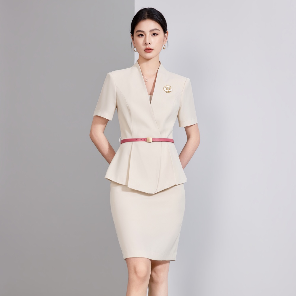 Profession summer business suit thin coat a set for women
