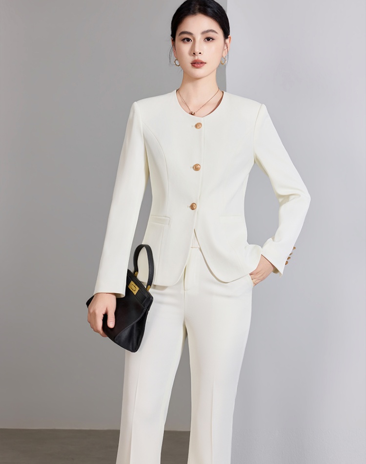 Summer thin coat profession suit pants a set for women
