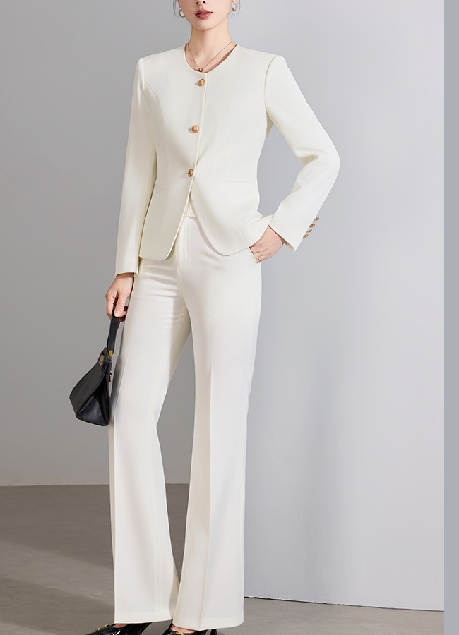 Summer thin coat profession suit pants a set for women