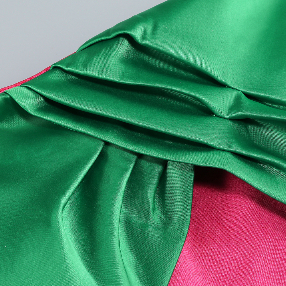 Mermaid mixed colors evening dress slim long dress