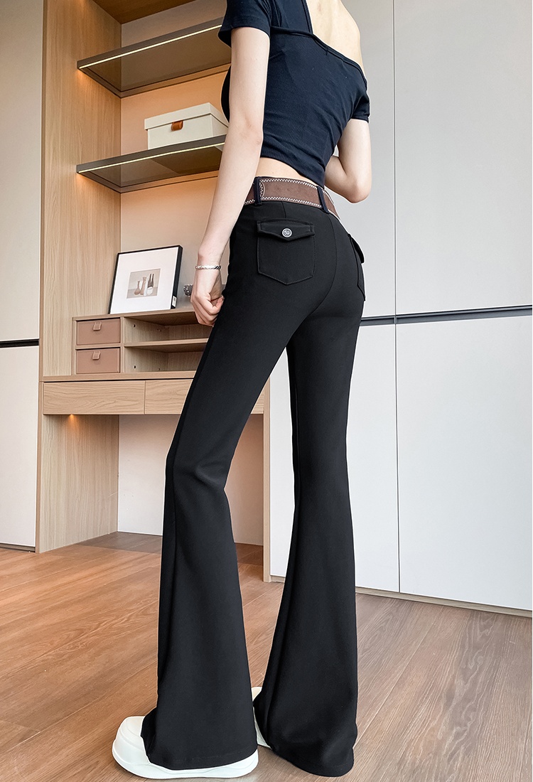 Micro speaker mopping long pants Casual suit pants for women