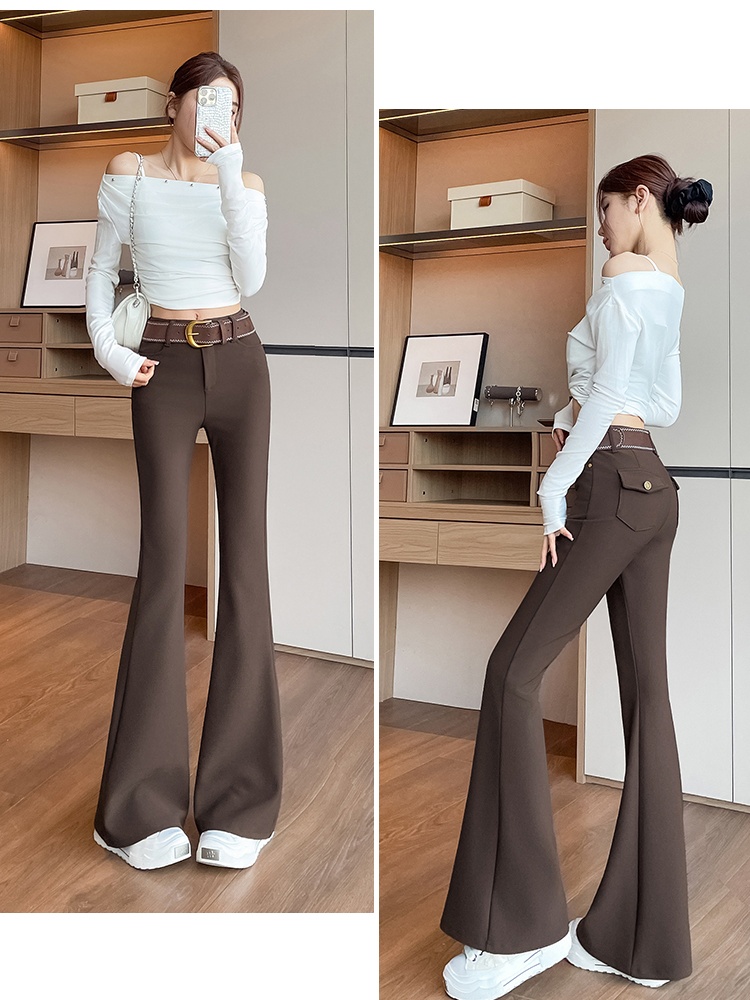 Micro speaker mopping long pants Casual suit pants for women