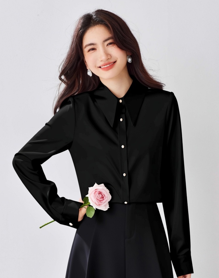Spring long sleeve Western style shirt for women