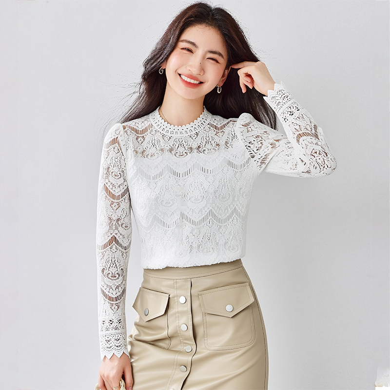 Korean style tops bottoming shirt for women