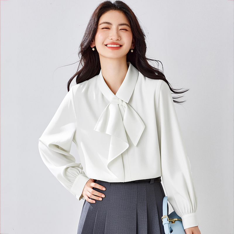 Long sleeve shirt chiffon bottoming shirt for women