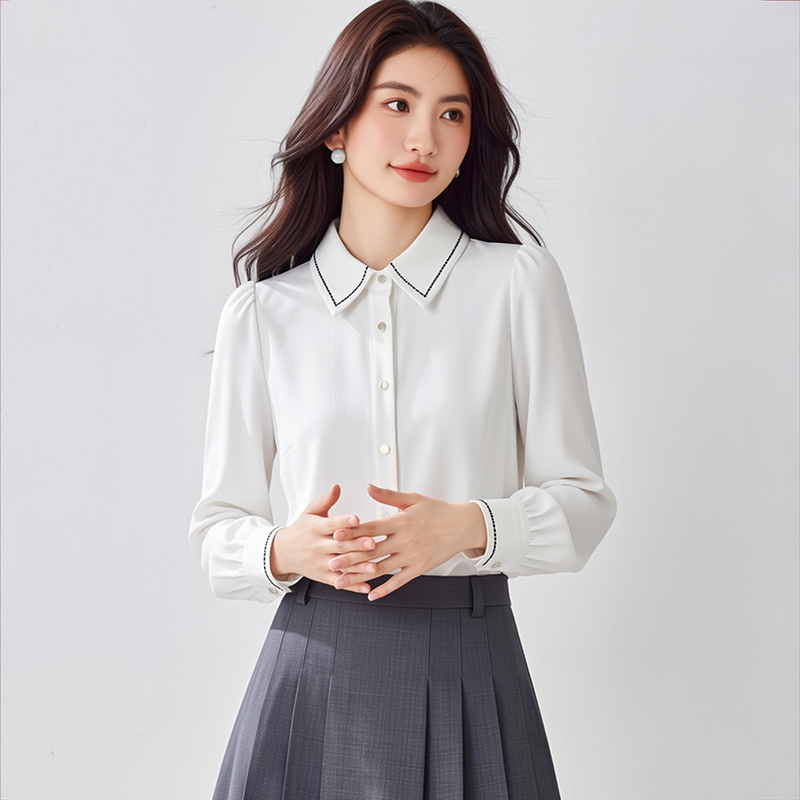 Satin mixed colors shirt inside the ride tops for women