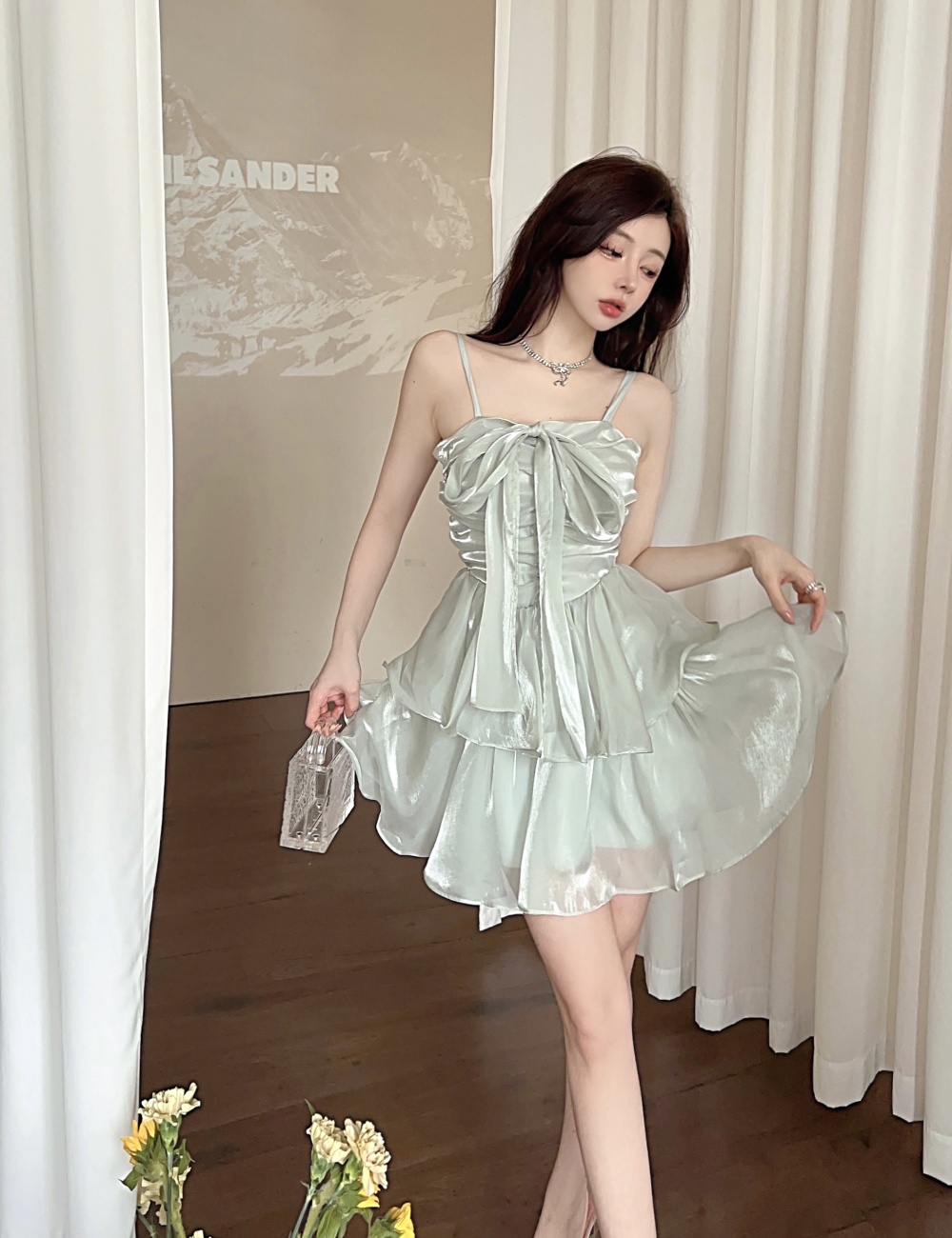 Sleeveless temperament beautiful dress