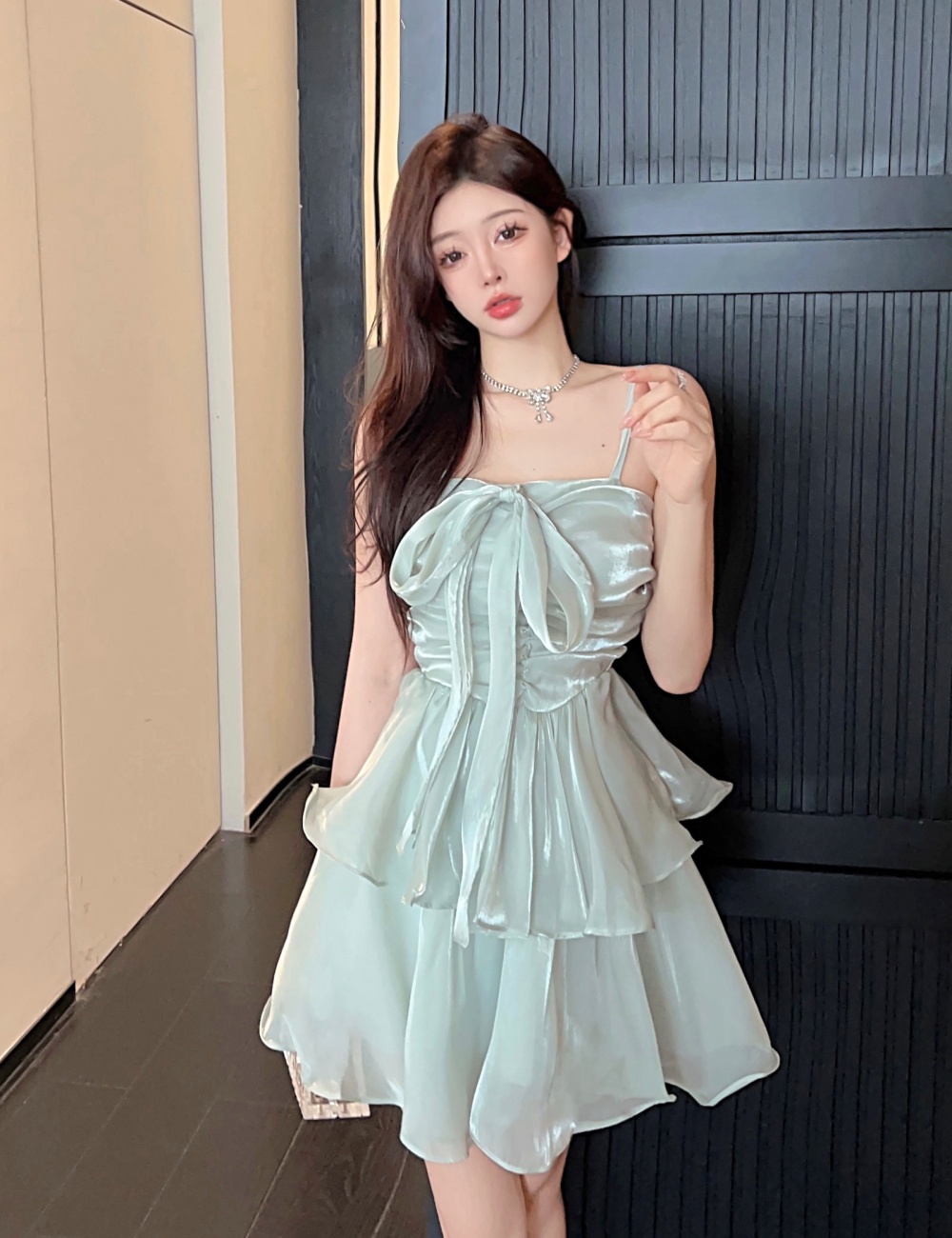 Sleeveless temperament beautiful dress