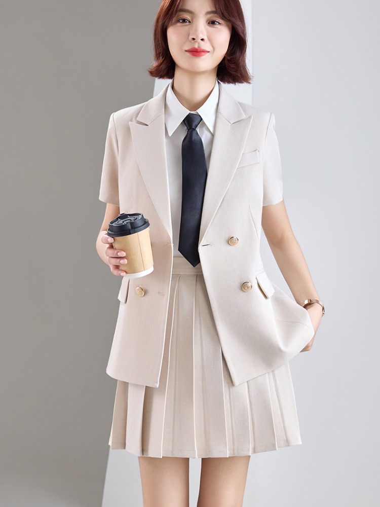 Thin coat summer business suit a set for women