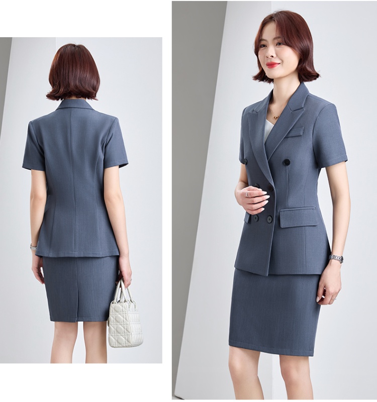 Summer thin business suit profession skirt a set for women