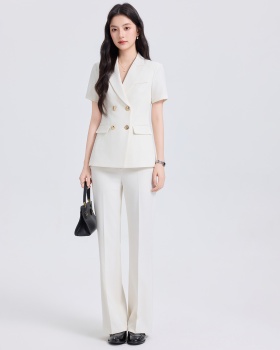 Thin summer business suit profession suit pants a set