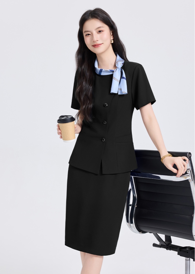 Thin business suit summer coat a set for women