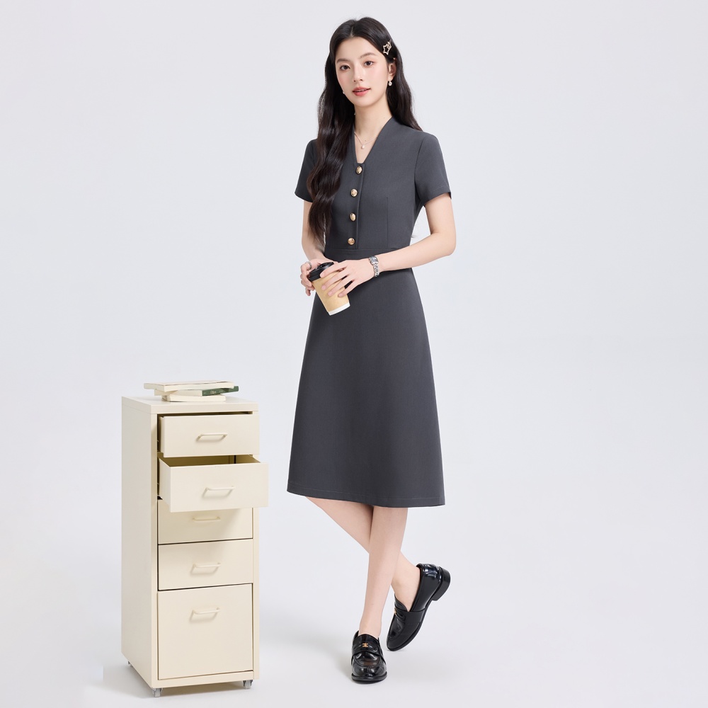 Short sleeve dress profession business suit