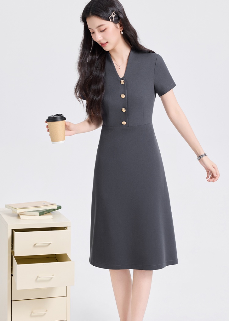 Short sleeve dress profession business suit