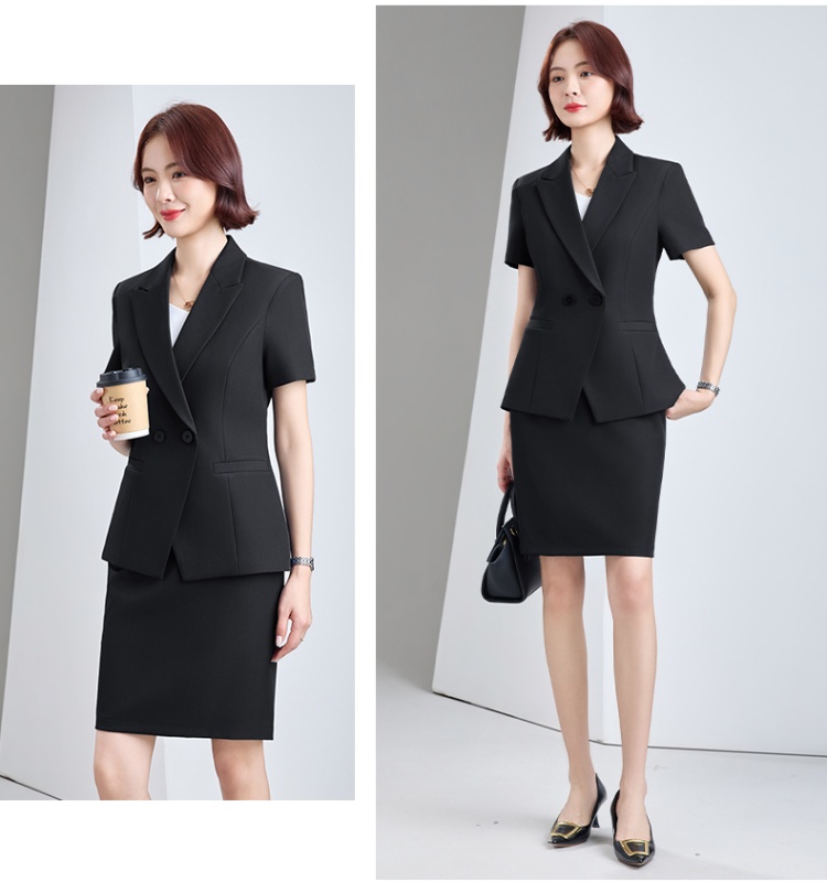 Summer profession skirt thin coat a set for women