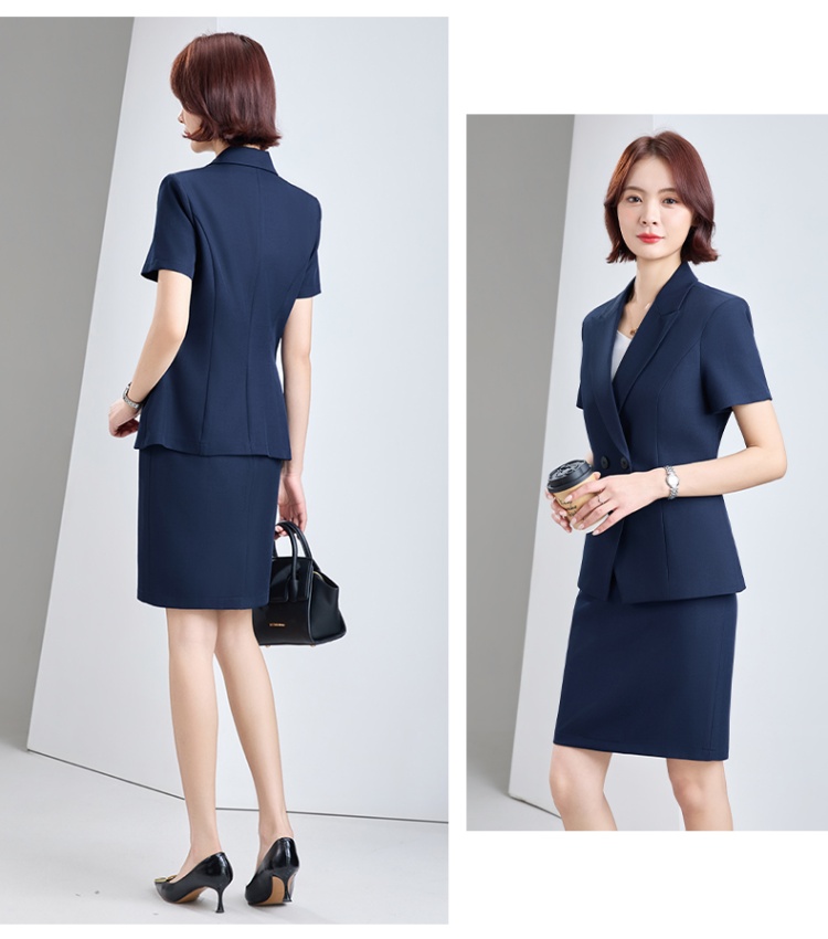 Summer profession skirt thin coat a set for women