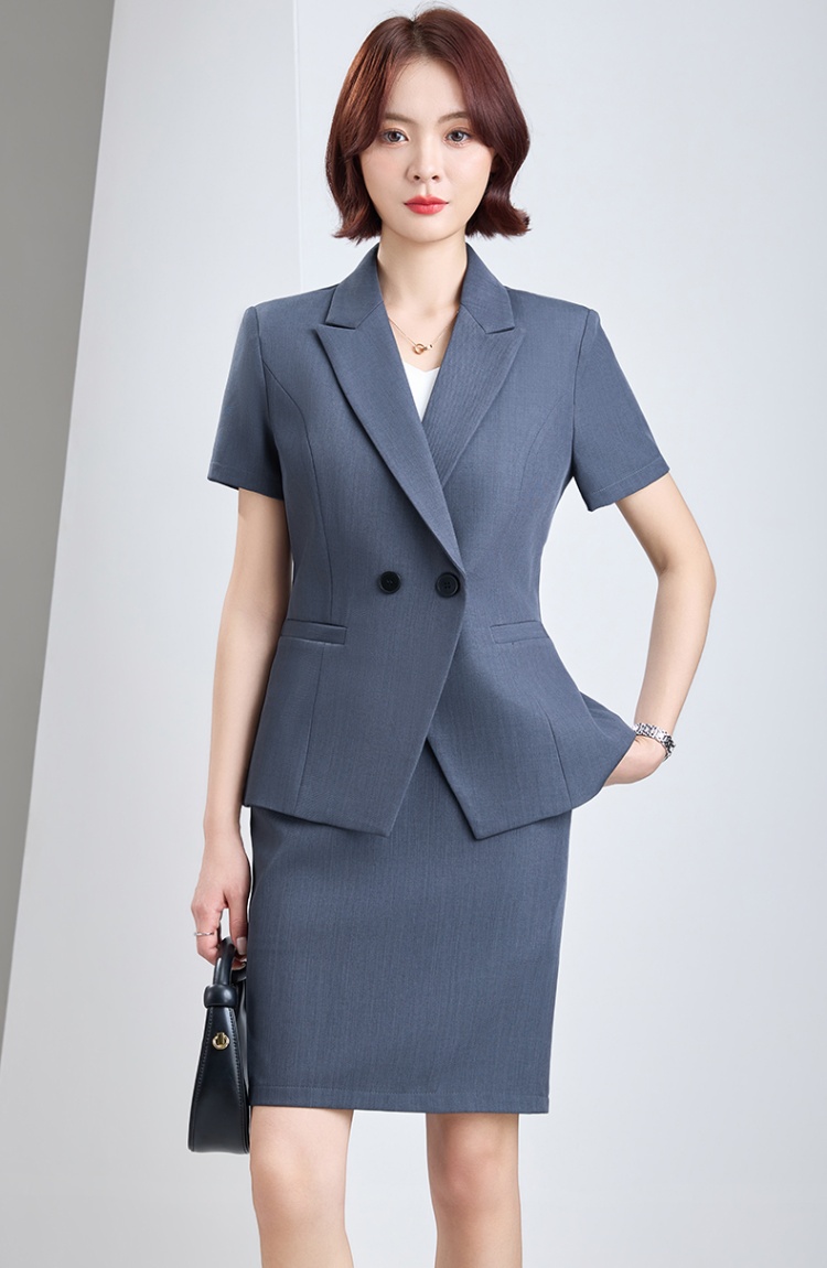 Summer profession skirt thin coat a set for women
