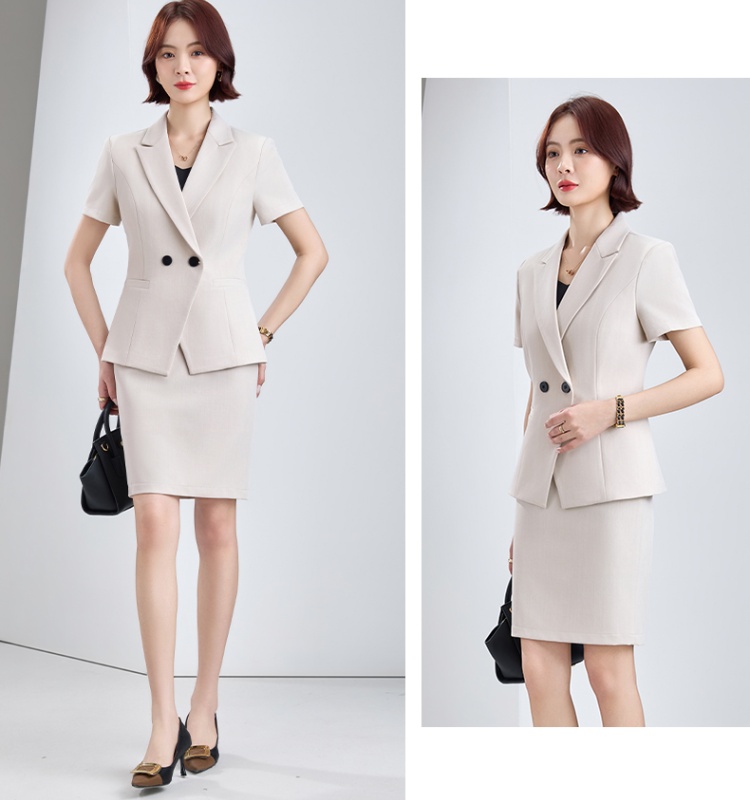 Summer profession skirt thin coat a set for women