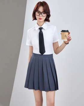 Short sleeve skirt business suit a set for women