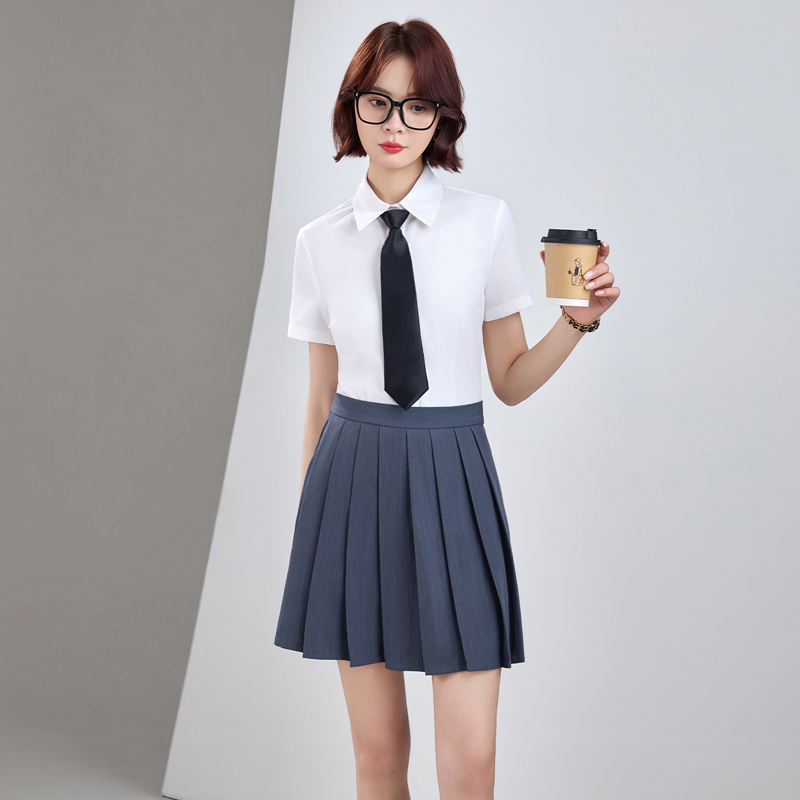 Short sleeve skirt business suit a set for women