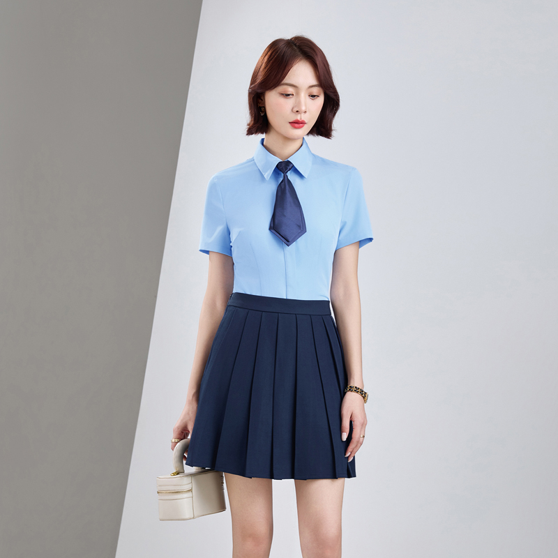 Short sleeve skirt business suit a set for women