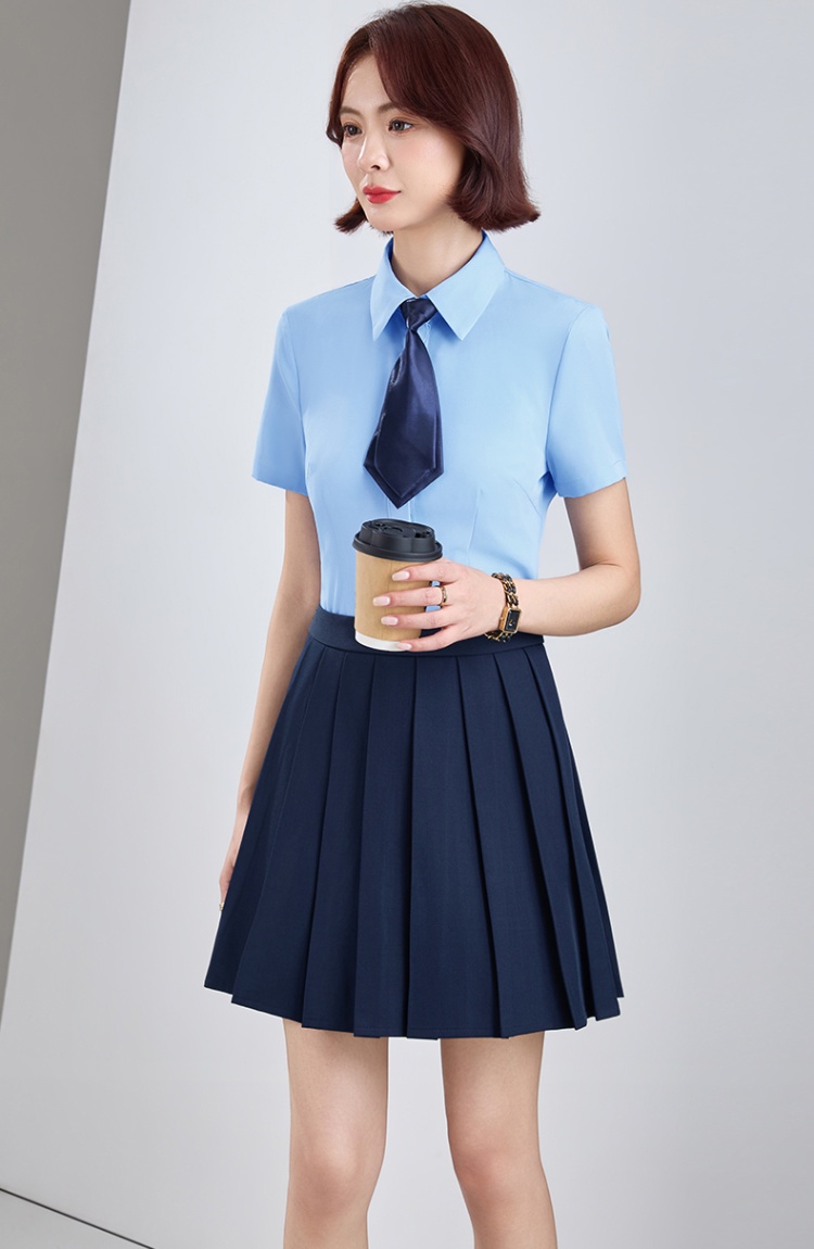 Short sleeve skirt business suit a set for women