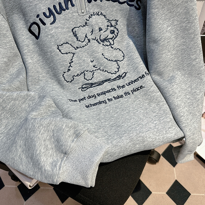 Mixed colors hoodie thin tops for women