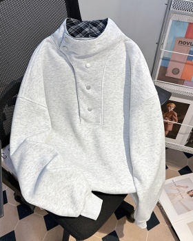 Buckle couples tops plaid thin couple clothes