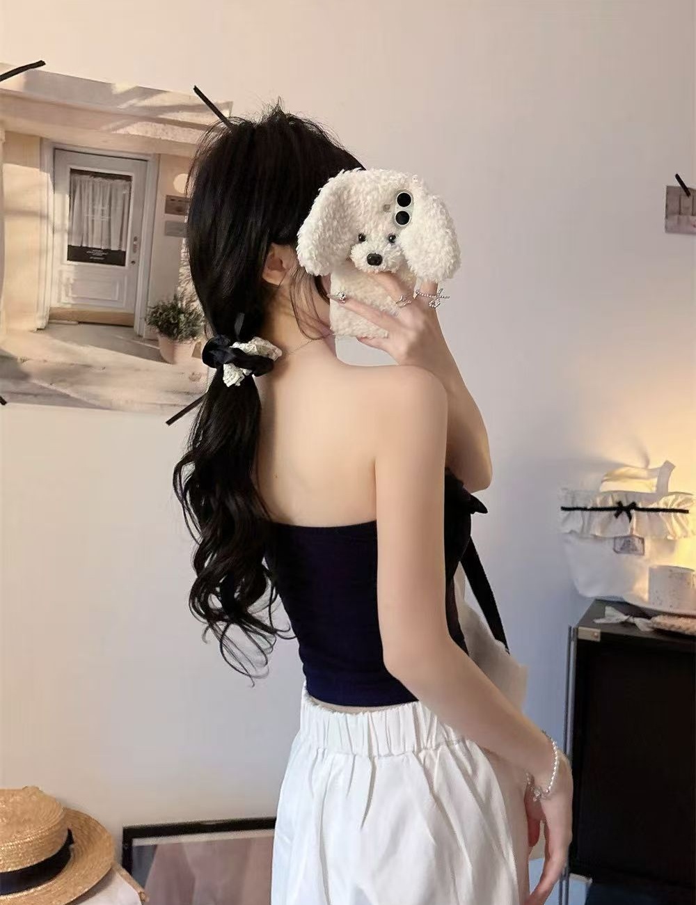 Spring spicegirl vest bow beauty back tops for women
